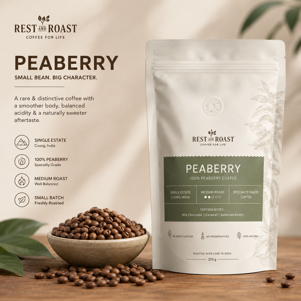 Rest & Roast – Peaberry Coffee (Single Origin)
