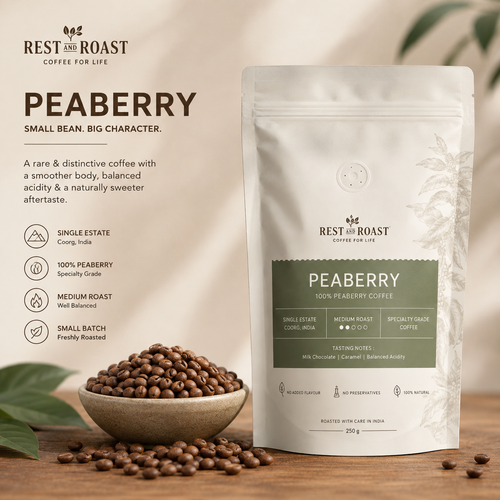 Rest & Roast – Peaberry Coffee (Single Origin)
