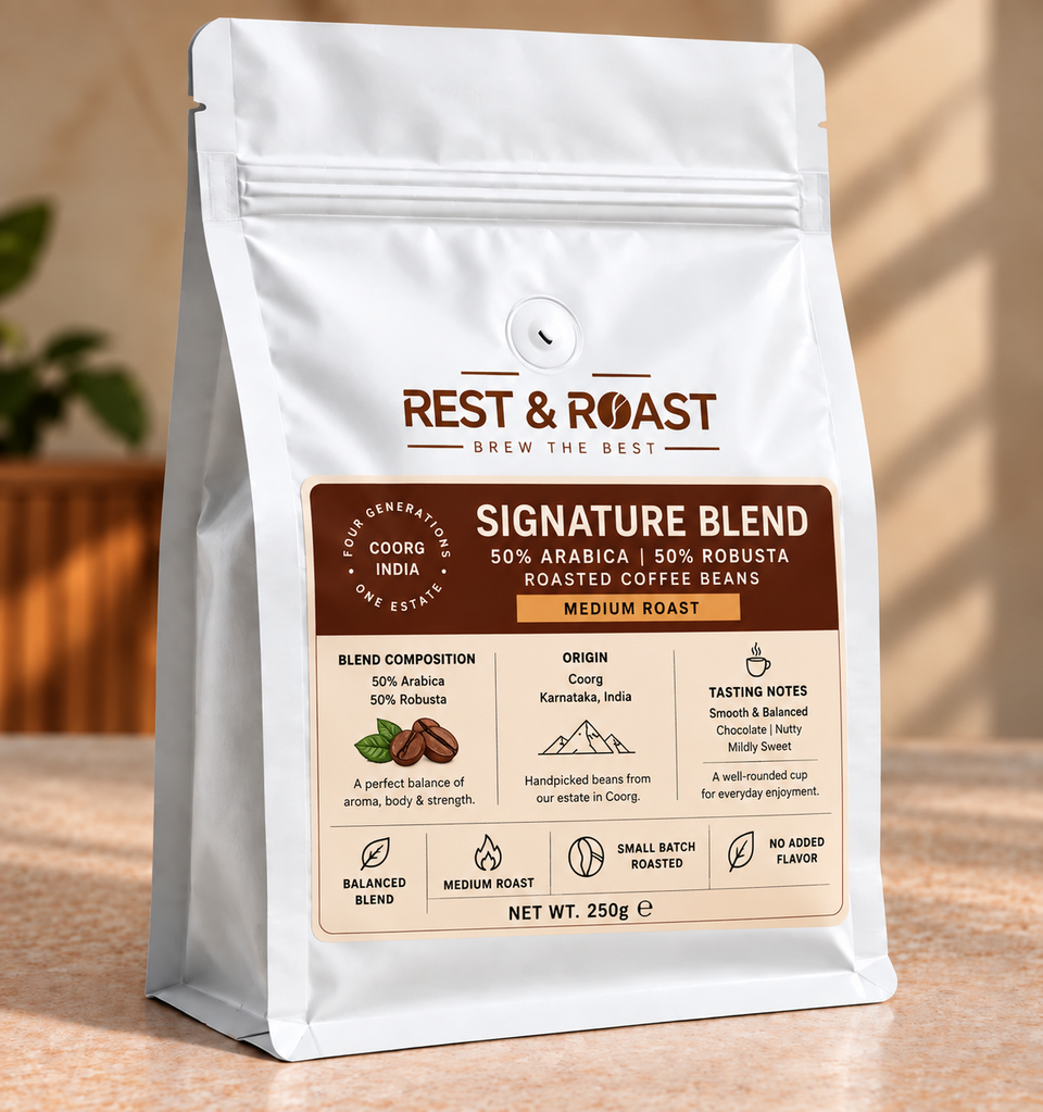 Single Origin Blends 50% Arabica 50% Robusta